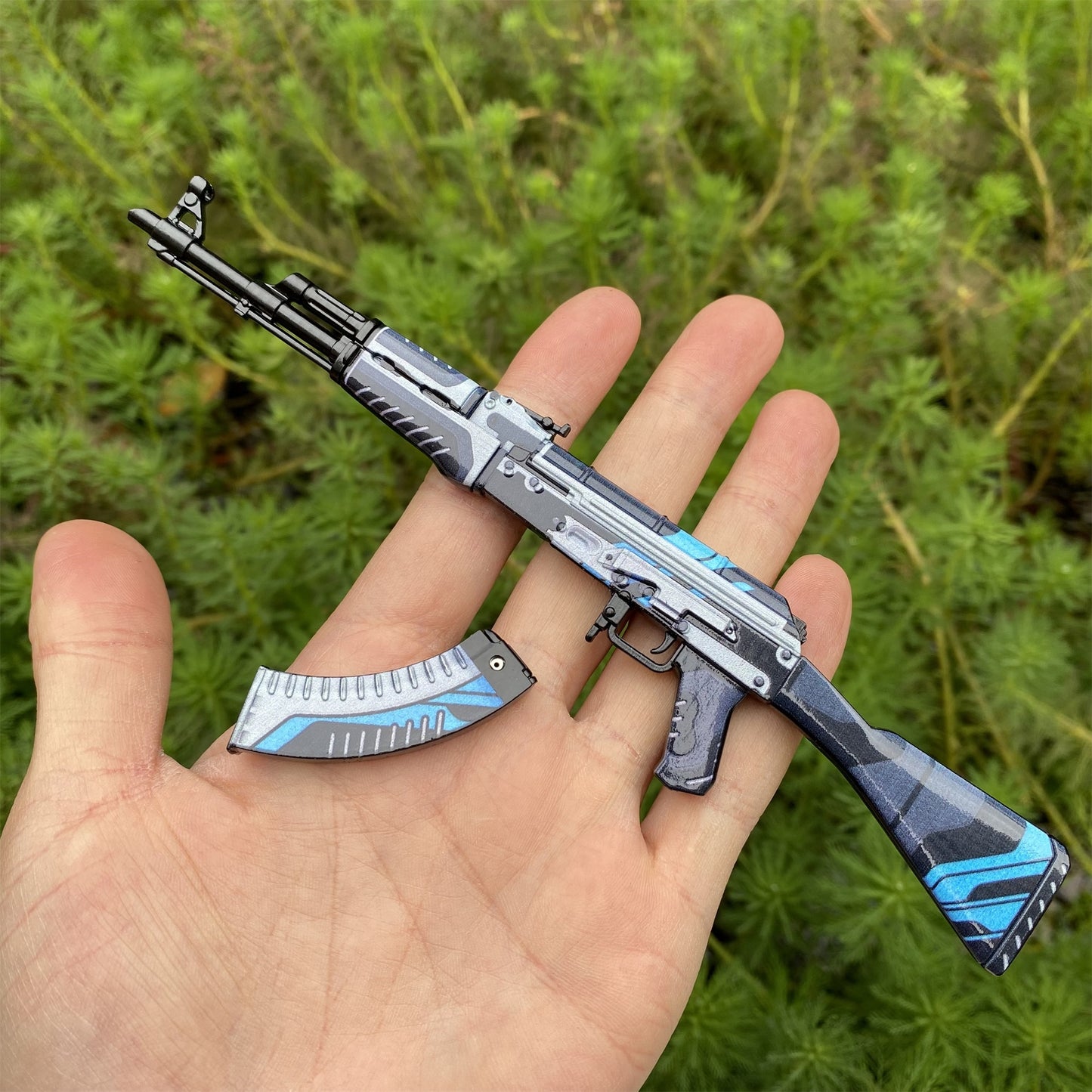 GO Game Metal AK-47 Vulcan Skin Tiny Gun Replica