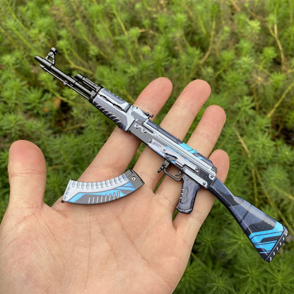 GO Game Metal AK-47 Vulcan Skin Tiny Gun Replica