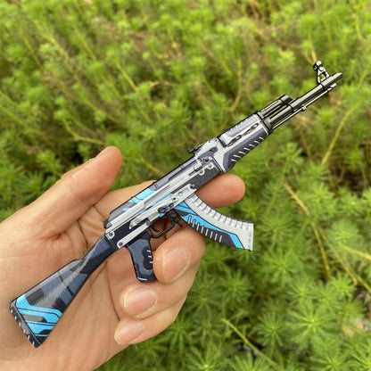 GO Game Metal AK-47 Vulcan Skin Tiny Gun Replica