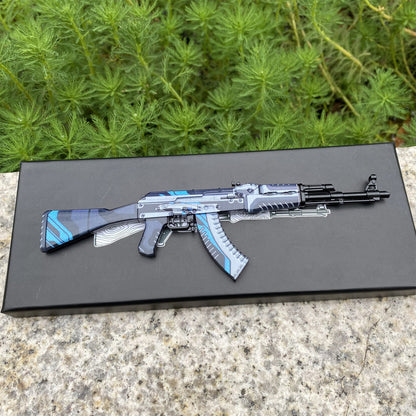 GO Game Metal AK-47 Vulcan Skin Tiny Gun Replica