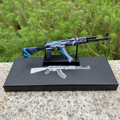 GO Game Metal AK-47 Vulcan Skin Tiny Gun Replica