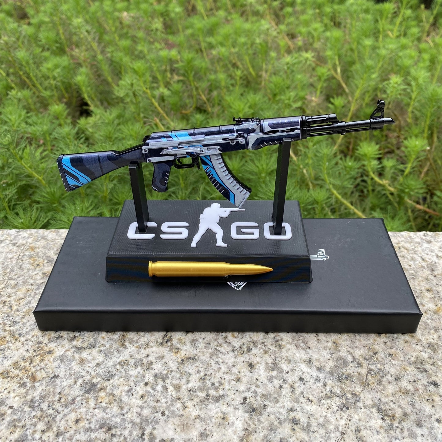 GO Game Metal AK-47 Vulcan Skin Tiny Gun Replica