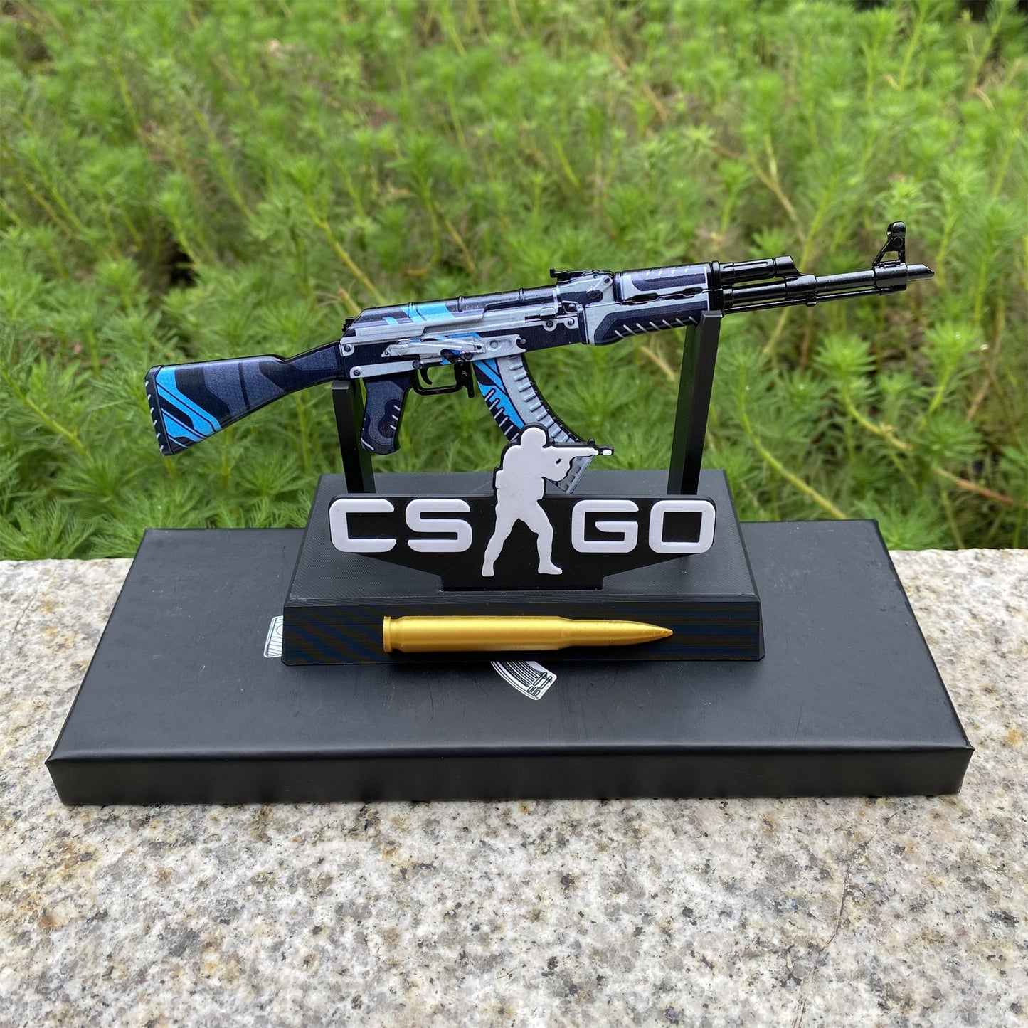 GO Game Metal AK-47 Vulcan Skin Tiny Gun Replica