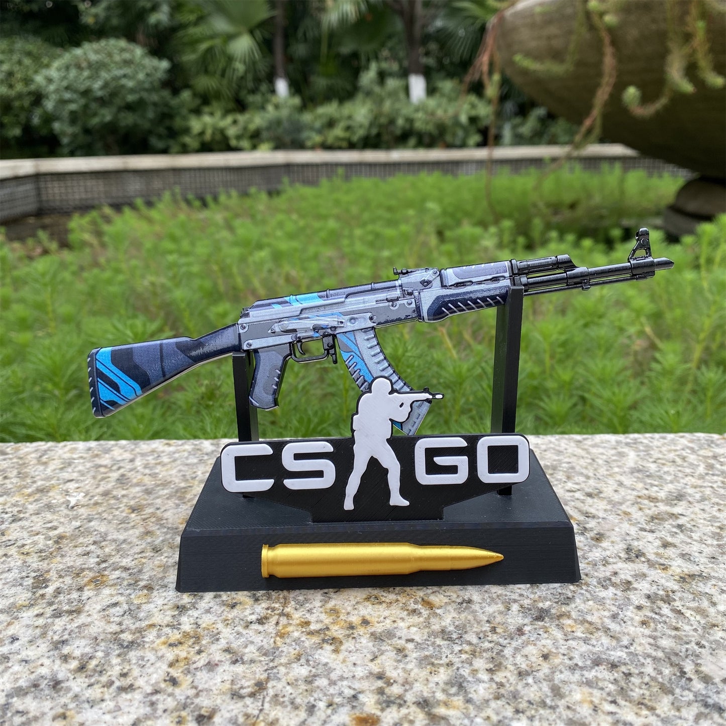 GO Game Metal AK-47 Vulcan Skin Tiny Gun Replica