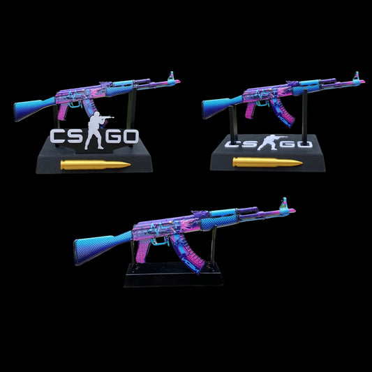 Neon Rider Skin Metal AK-47 Mini Gun Model