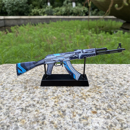 GO Game Metal AK-47 Vulcan Skin Tiny Gun Replica