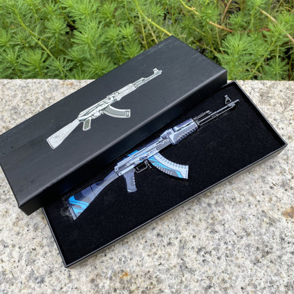 GO Game Metal AK-47 Vulcan Skin Tiny Gun Replica