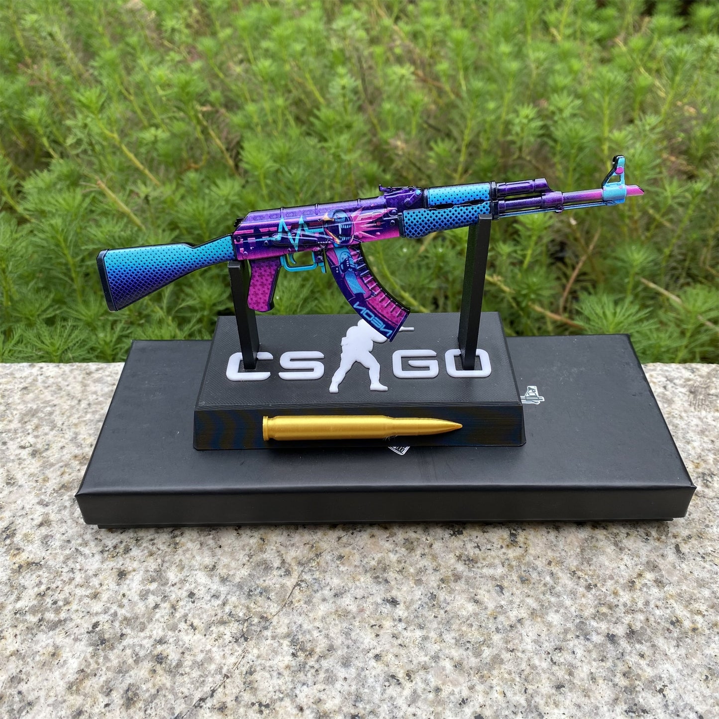 Neon Rider Skin Metal AK-47 Mini Gun Model