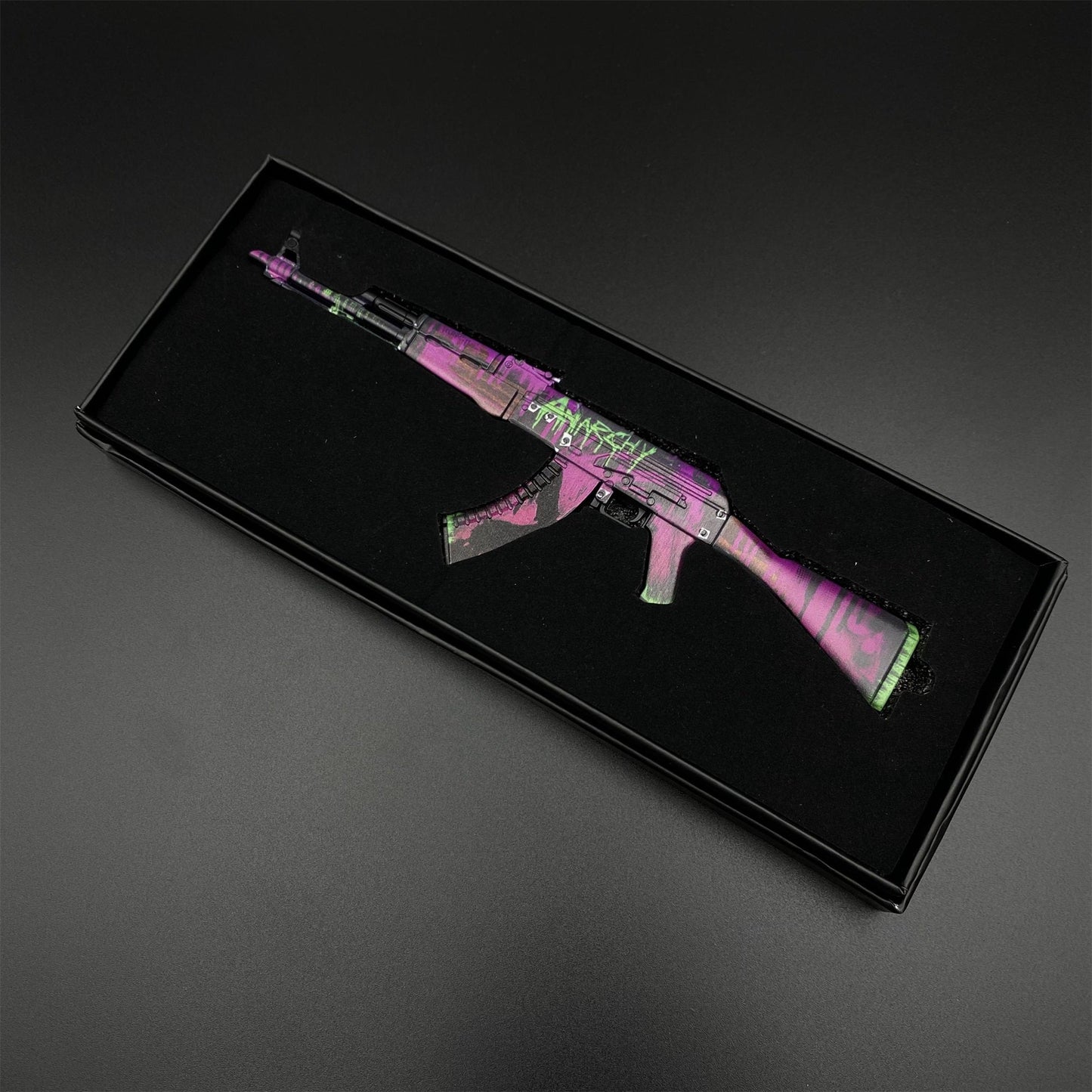 Tiny CS2 AK47 Neon Revolution Gun Miniature Metal Replica For Display