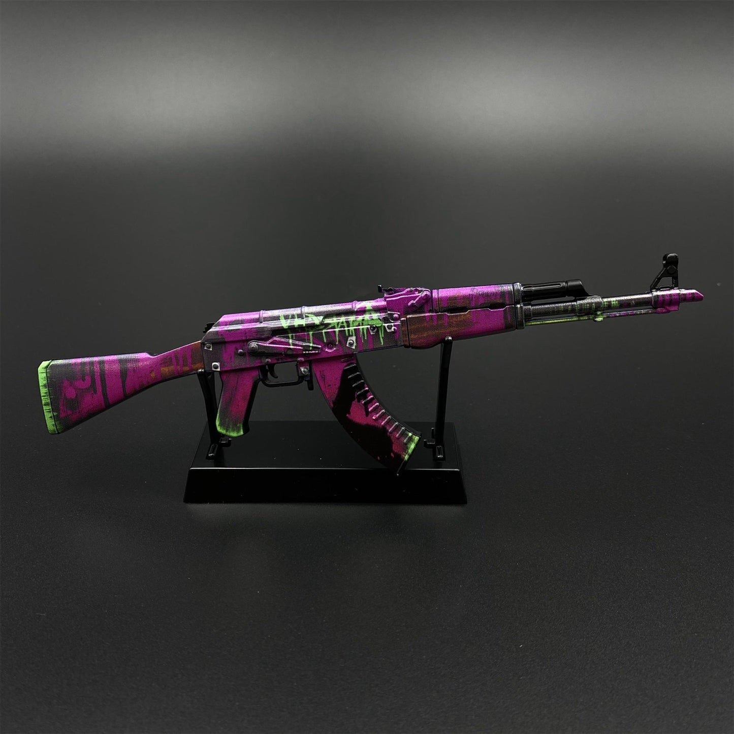 Tiny CS2 AK47 Neon Revolution Gun Miniature Metal Replica For Display