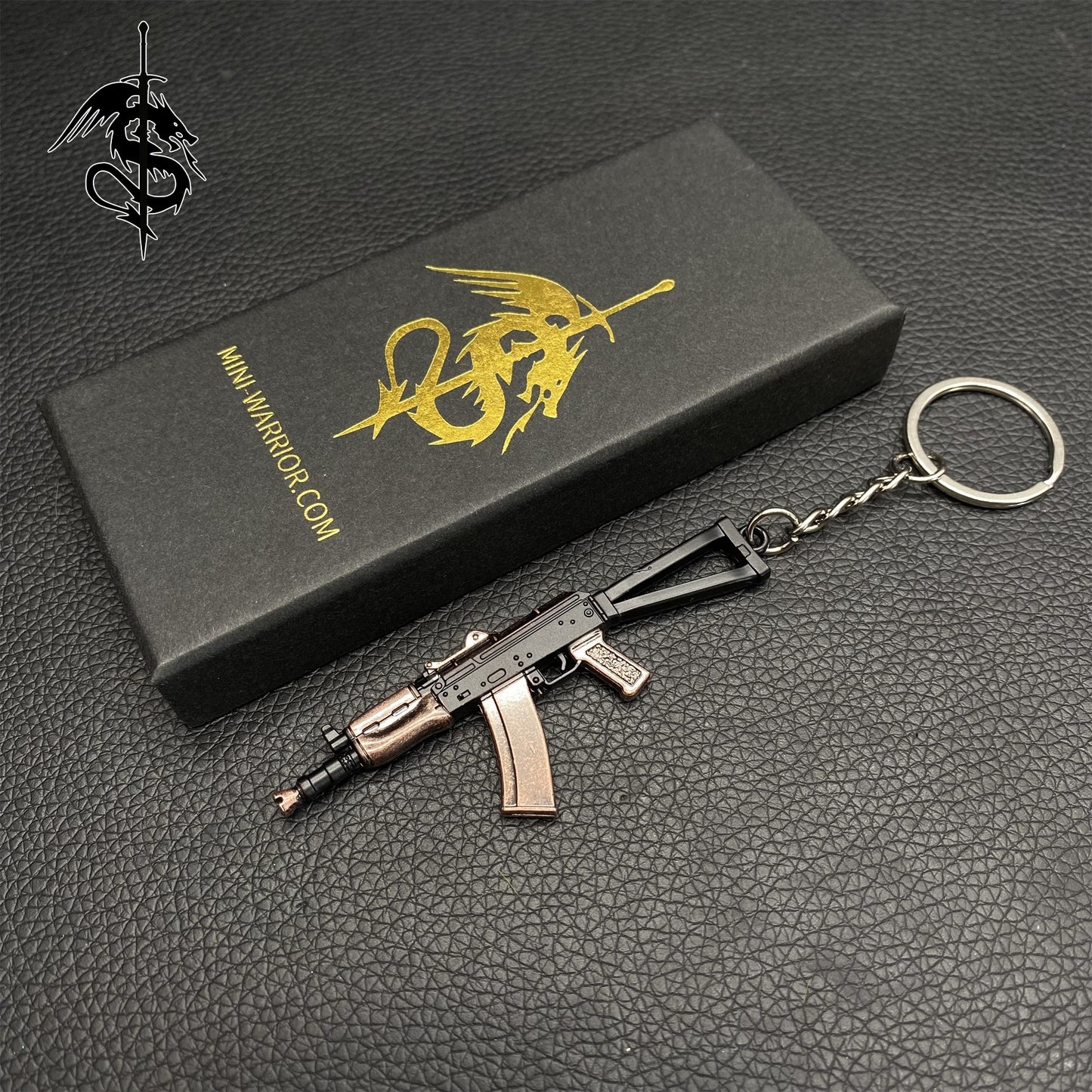 AKS74U Gun Key Ring Metal Pendant