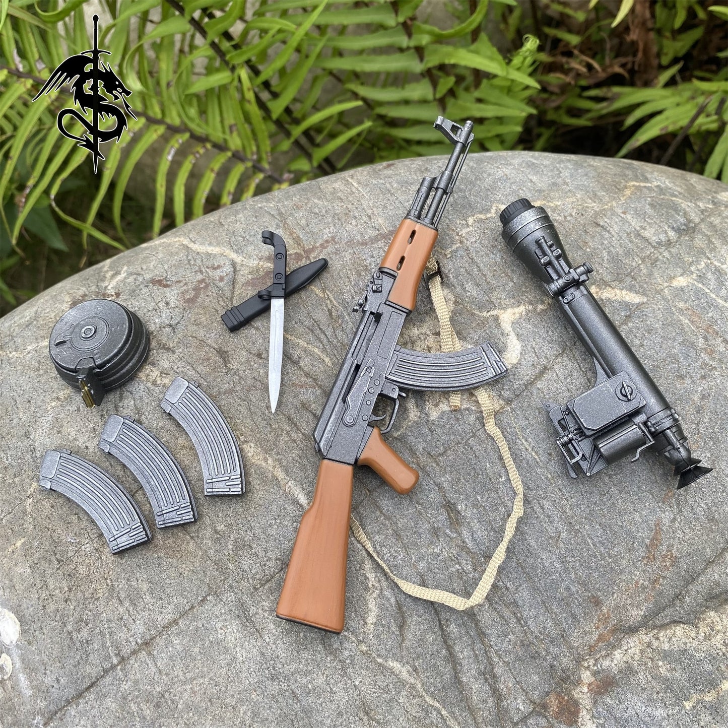 One-Sixth AK-47 Replica Small Avtomat Kalashnikova Rifle Professional