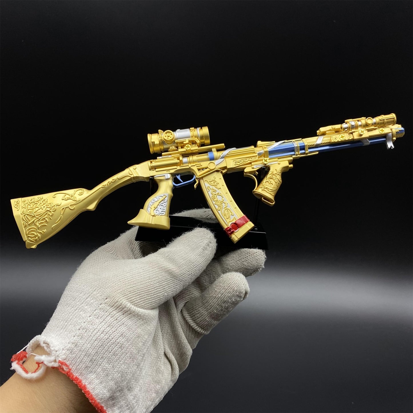 Delta Force Most Wanted Skin AS Val Rifle Metal Miniature