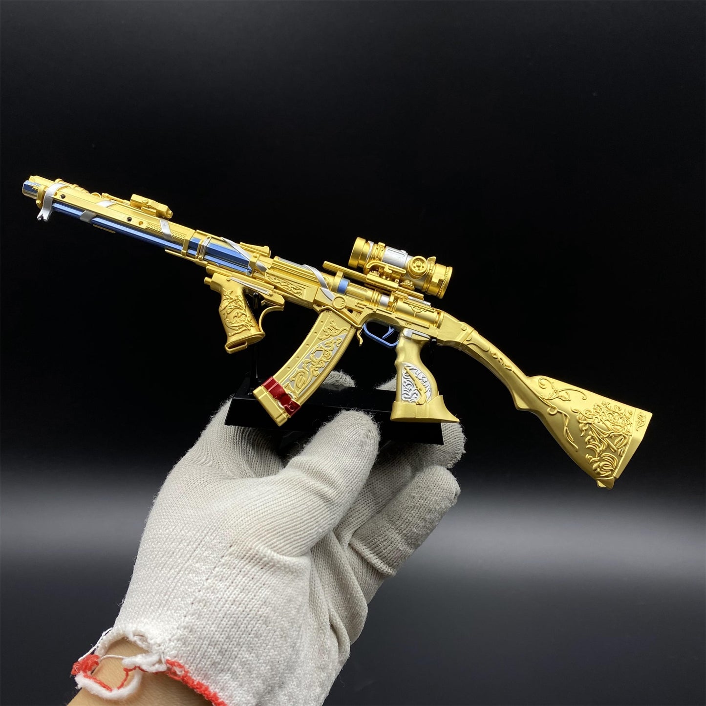 Delta Force Most Wanted Skin AS Val Rifle Metal Miniature