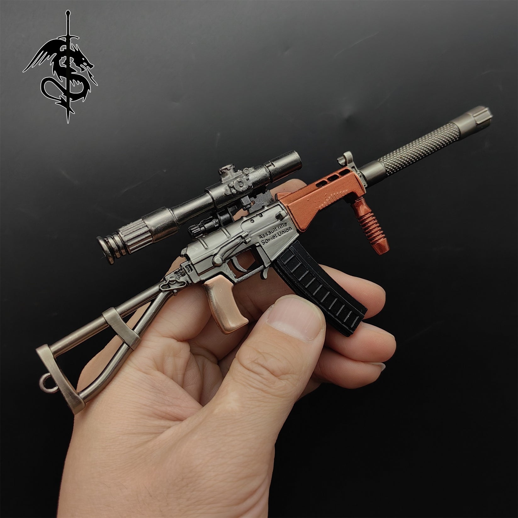 AS VAL Rifle Miniature Russian Special Force Rifle Small Gun – Miniwarrior