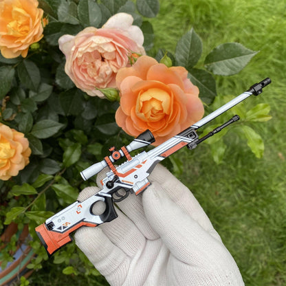 Tiny CSGO Asiimov AWP  Metal Miniature For Display