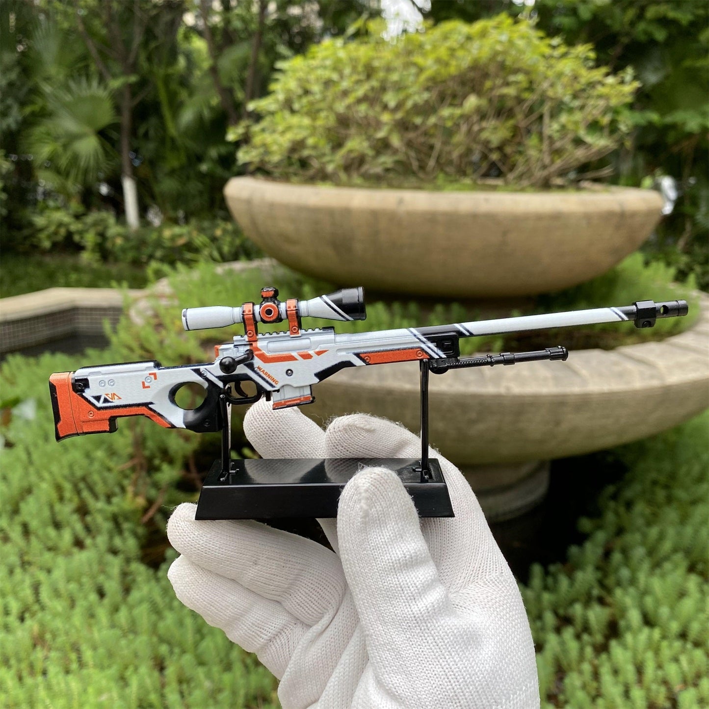 Mini CS2 AWP Gun Printstream Crako Neo-Noir Medusa Miniature For Collection