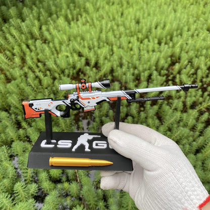 Tiny CSGO Asiimov AWP  Metal Miniature For Display