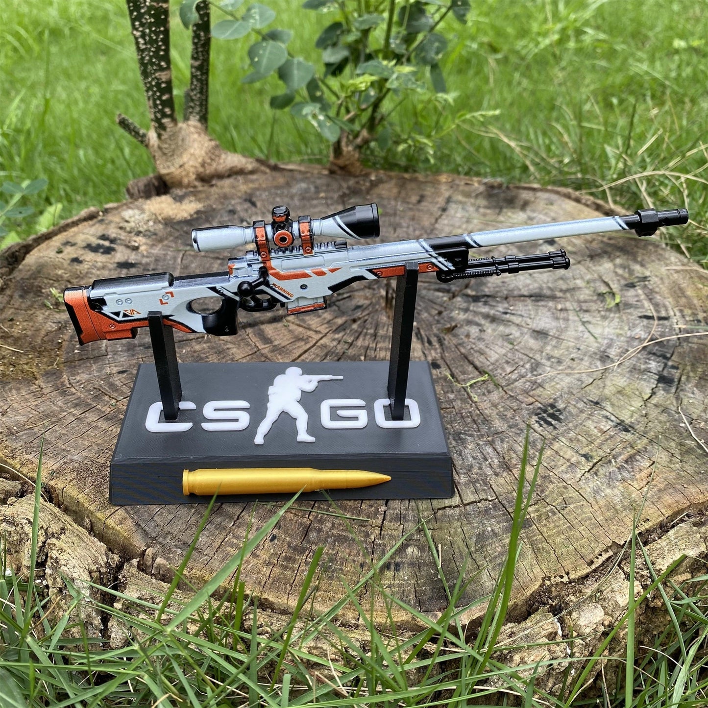 Tiny CSGO Asiimov AWP  Metal Miniature For Display