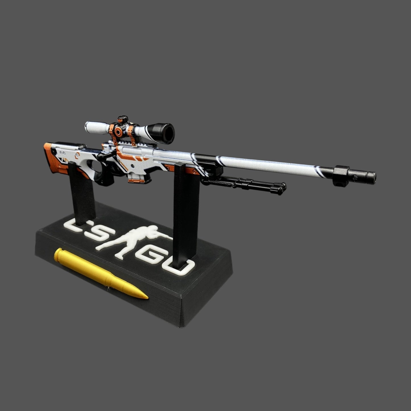 Tiny CSGO Asiimov AWP  Metal Miniature For Display