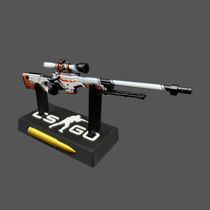 Tiny CSGO Asiimov AWP  Metal Miniature For Display