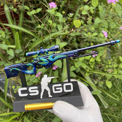 Metal AWP Atheris Mini Model Game Fan Art For Display
