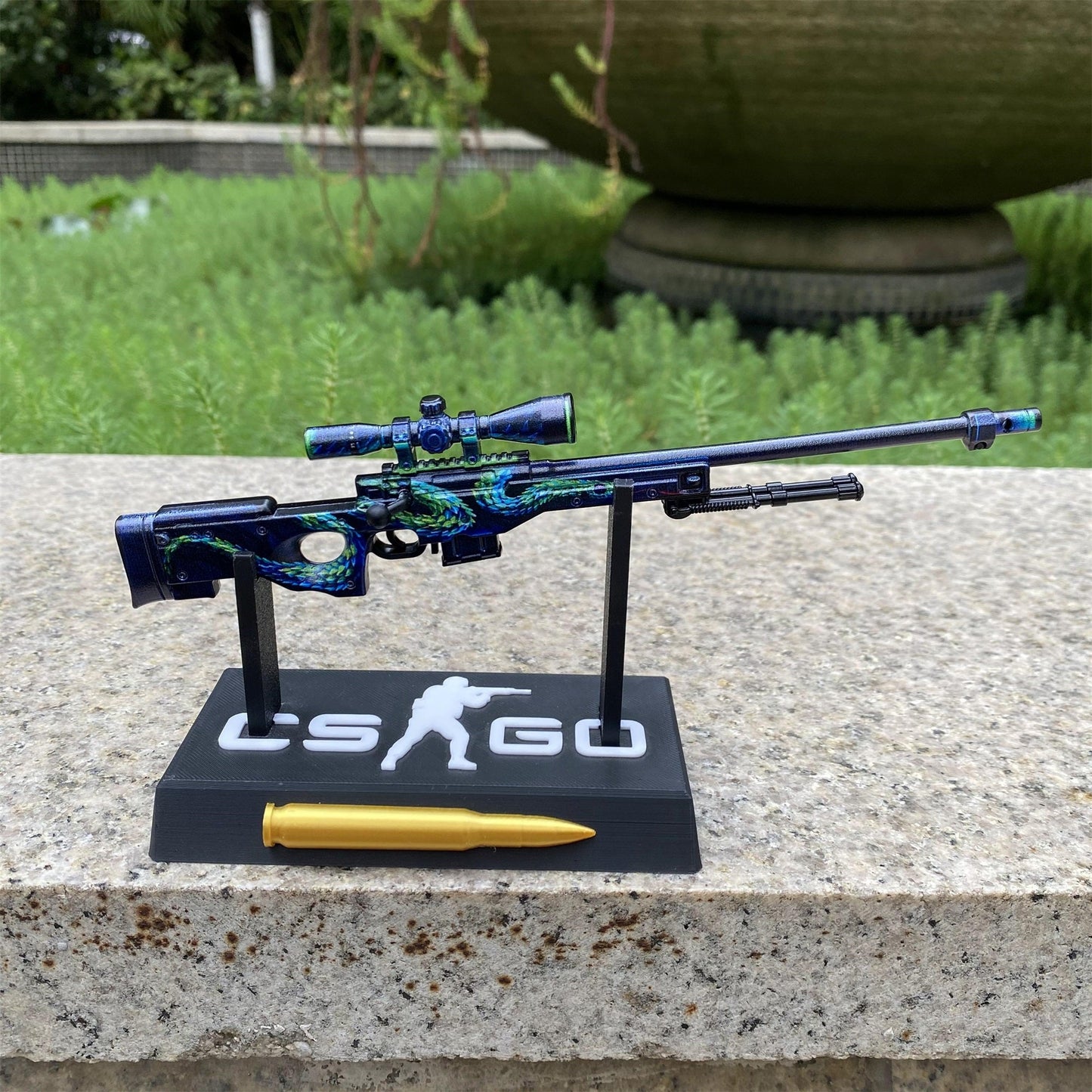 Metal AWP Atheris Mini Model Game Fan Art For Display
