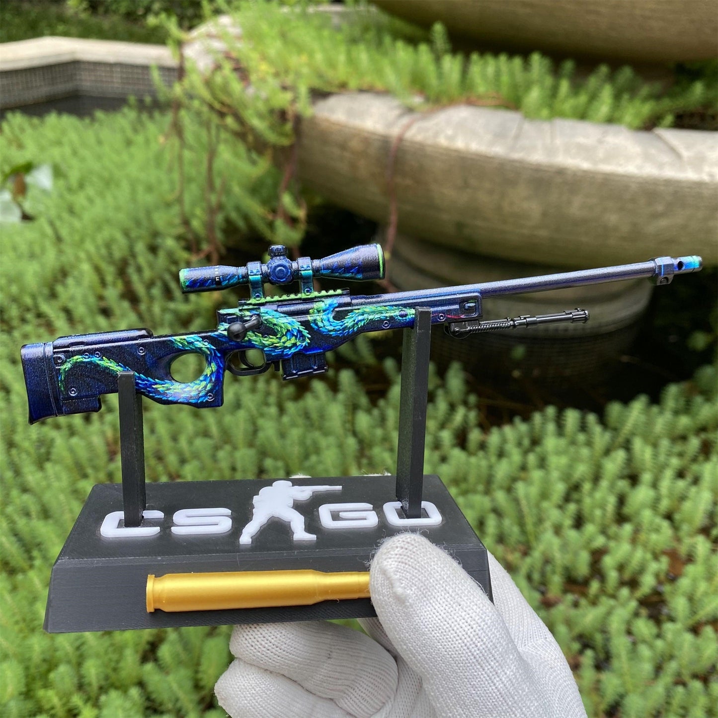 Metal AWP Atheris Mini Model Game Fan Art For Display