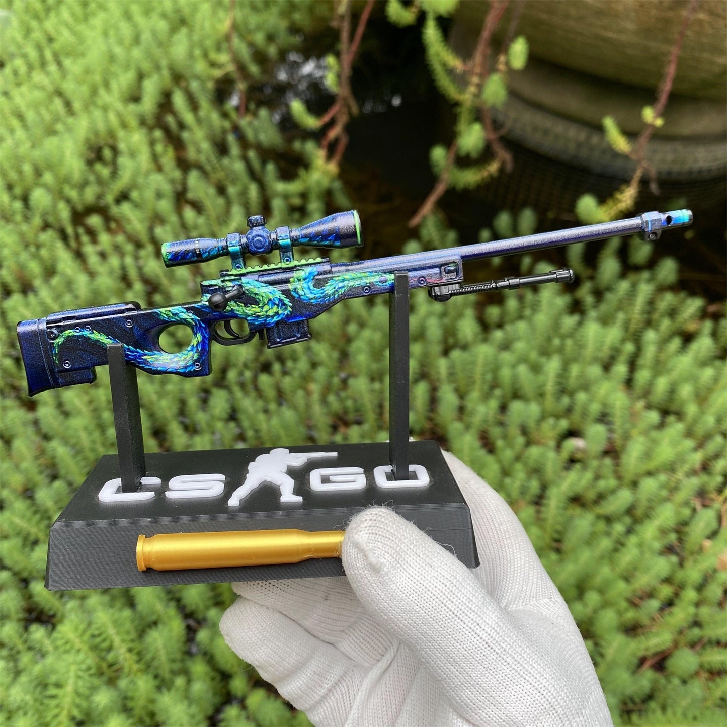 Metal AWP Atheris Mini Model Game Fan Art For Display