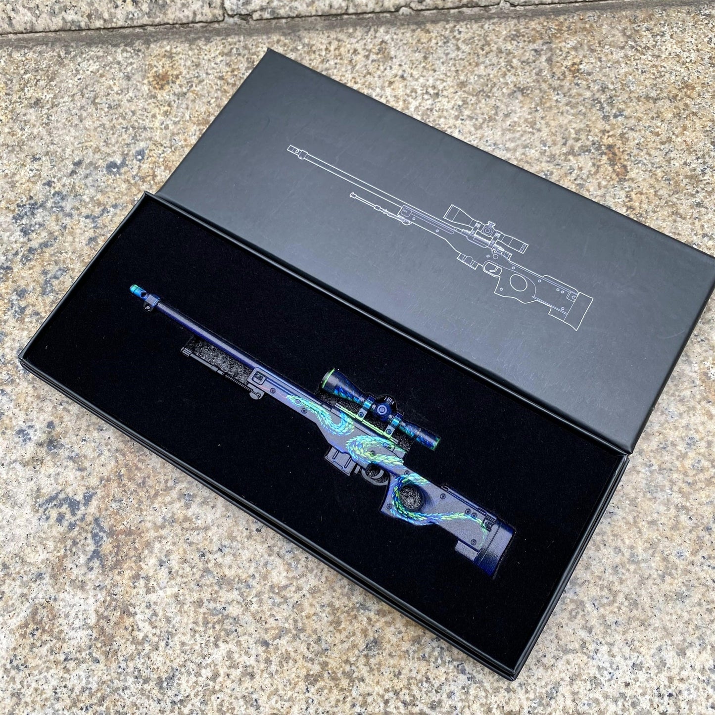 Metal AWP Atheris Mini Model Game Fan Art For Display
