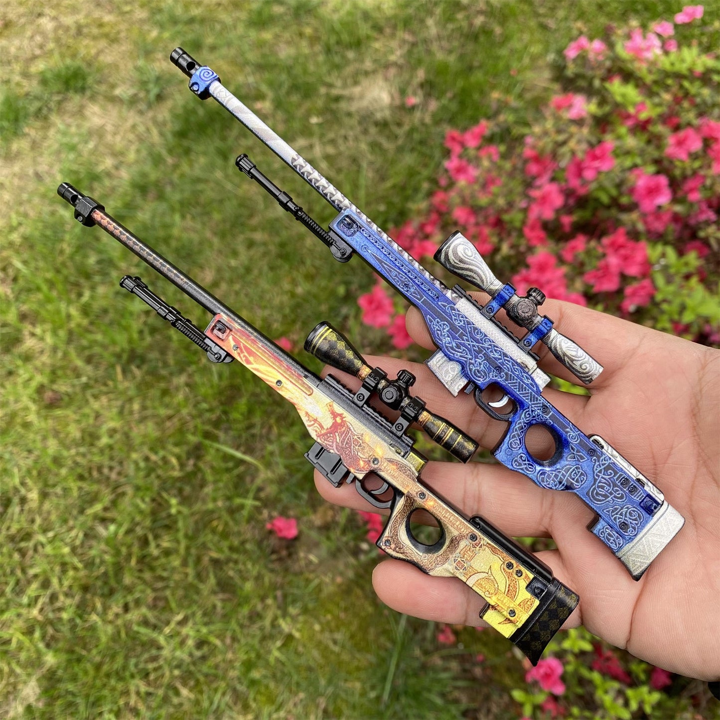 Dragon Lore & Gungnir AWP Metal Miniature