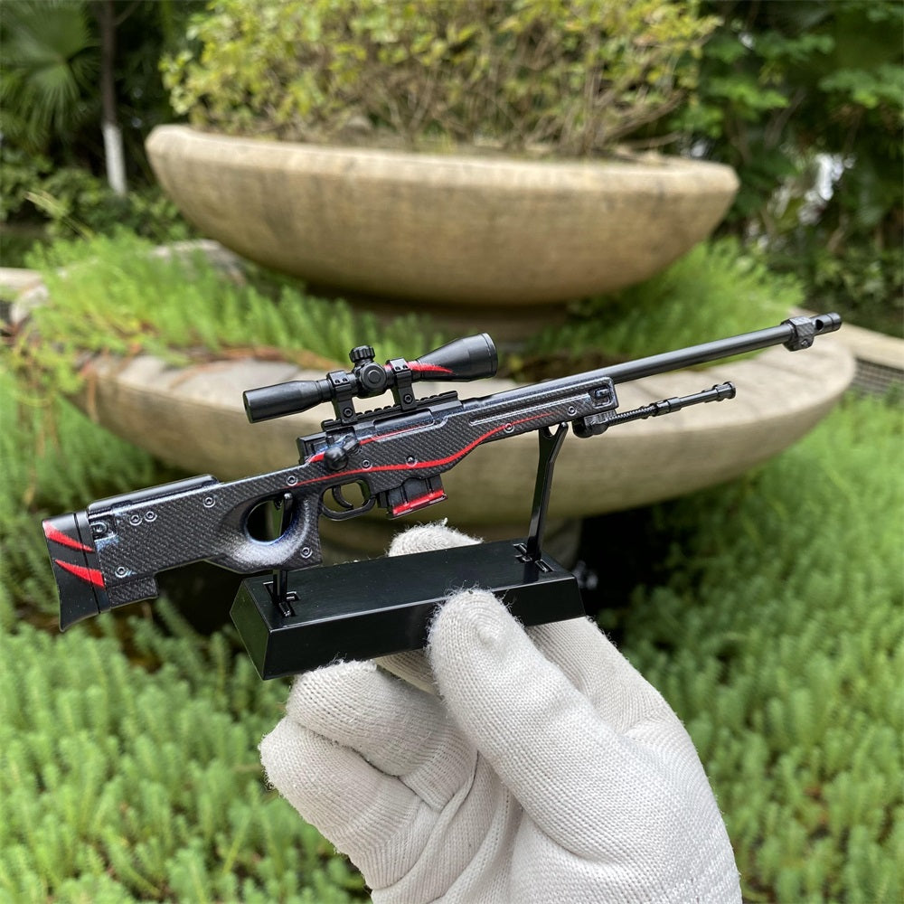 Mini CS2 AWP Gun Printstream Crako Neo-Noir Medusa Miniature For Collection