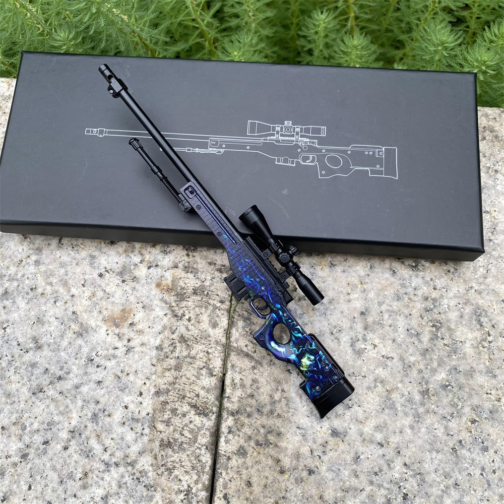 Mini CS2 AWP Gun Printstream Crako Neo-Noir Medusa Miniature For Collection