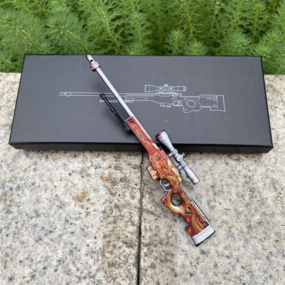 Mini CS2 AWP Gun Printstream Crako Neo-Noir Medusa Miniature For Collection