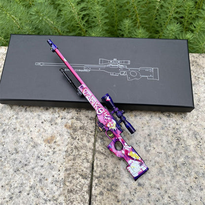 Mini CS2 AWP Gun Printstream Crako Neo-Noir Medusa Miniature For Collection