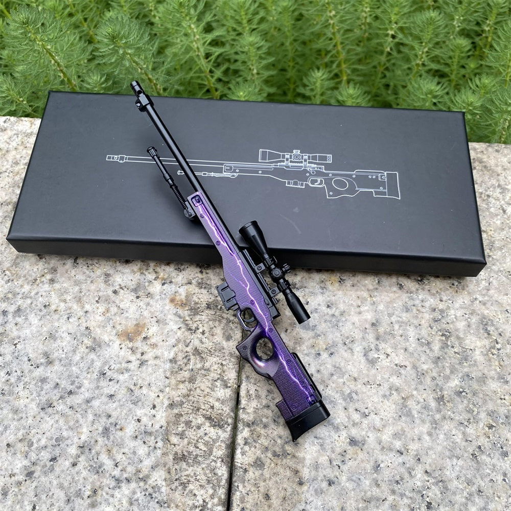 Mini CS2 AWP Gun Printstream Crako Neo-Noir Medusa Miniature For Collection