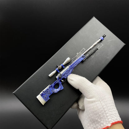 Mini CS2 AWP Gun Printstream Crako Neo-Noir Medusa Miniature For Collection