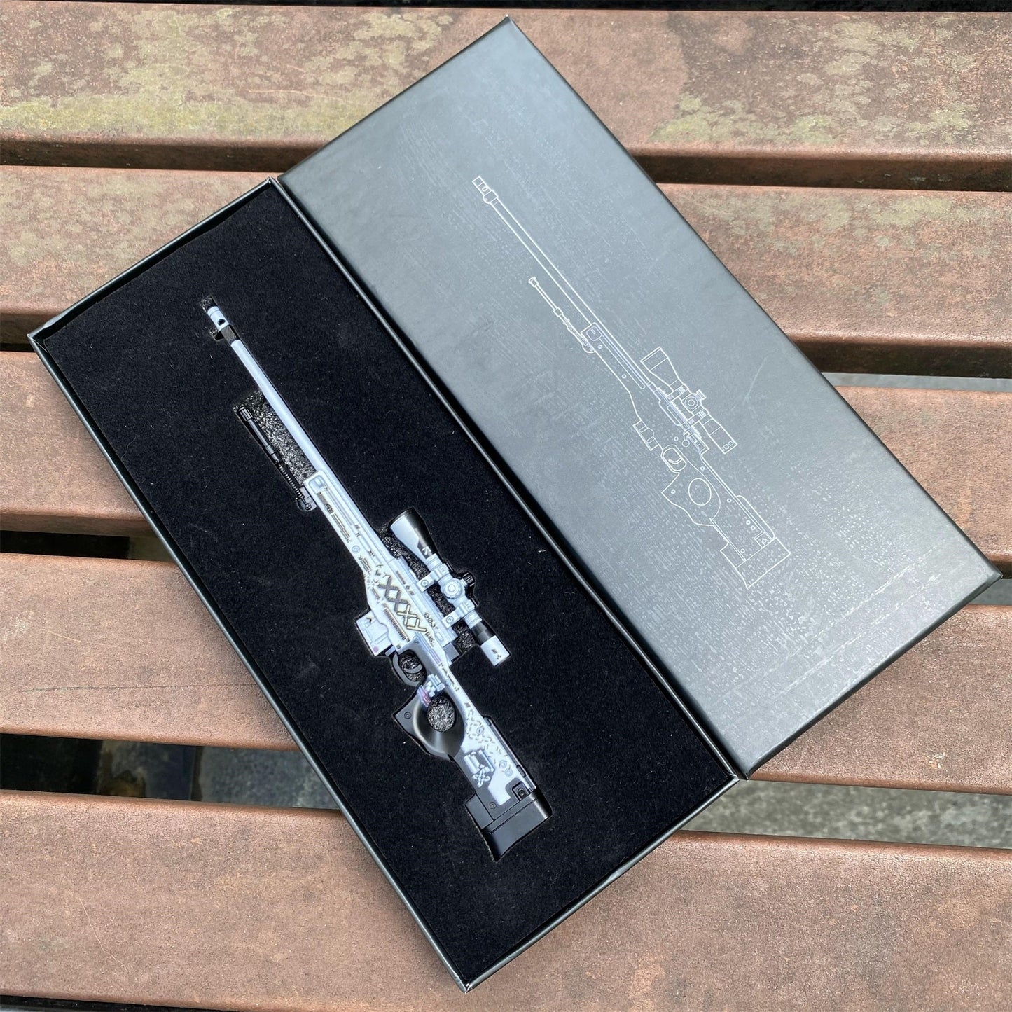 Metal Tiny CSGO Hot Skin AWP Printstream Miniature For Collection
