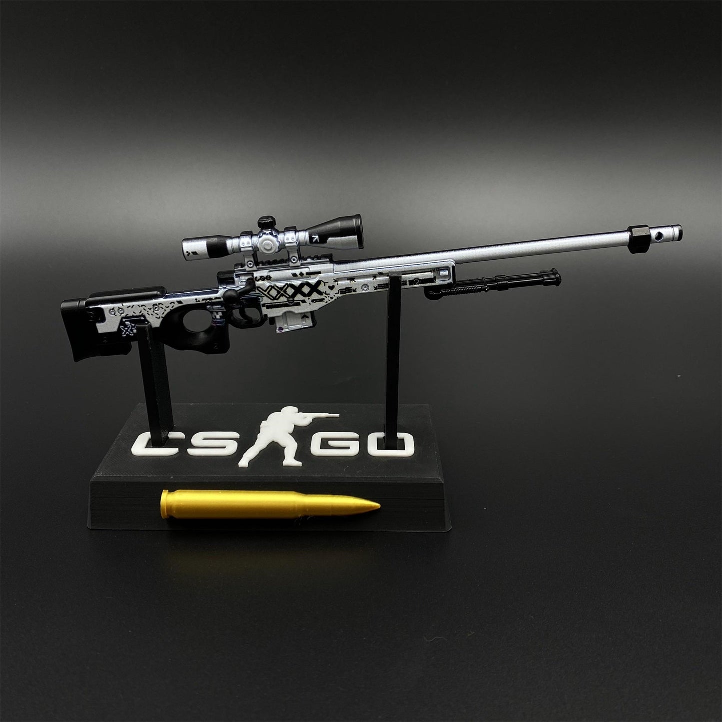 Metal Tiny CSGO Hot Skin AWP Printstream Miniature For Collection