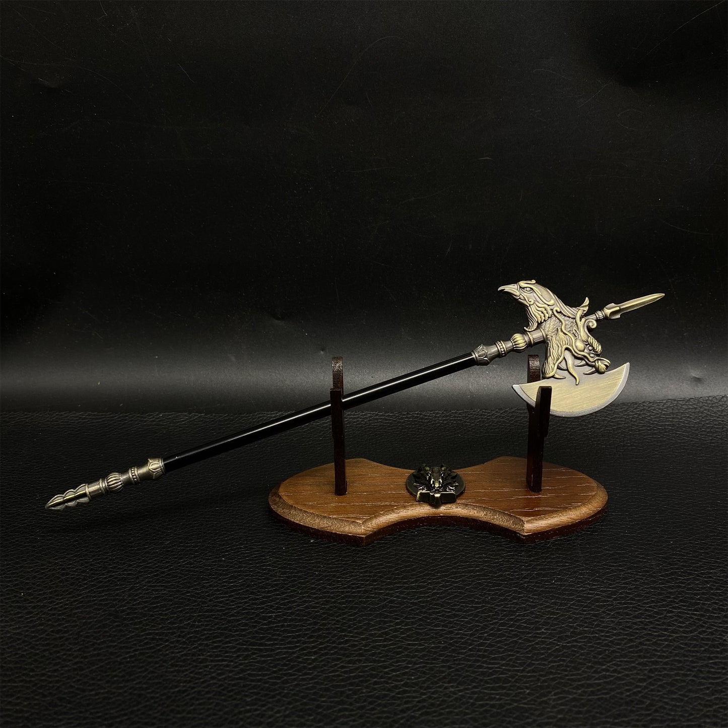 Ancient Long Handle Weapon Axe Spear Halberd Miniature 4 in 1 Pack