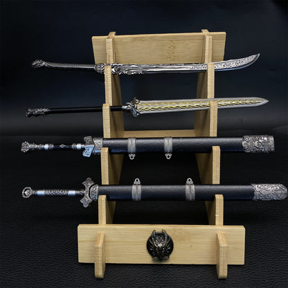 Chinese Ancient Cold Weapons Metal Miniature 4 in 1 Pack