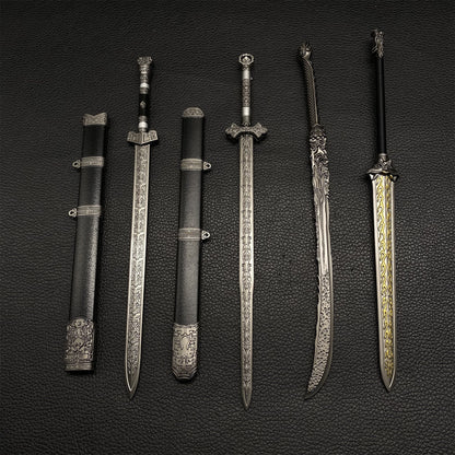 Chinese Ancient Cold Weapons Metal Miniature 4 in 1 Pack