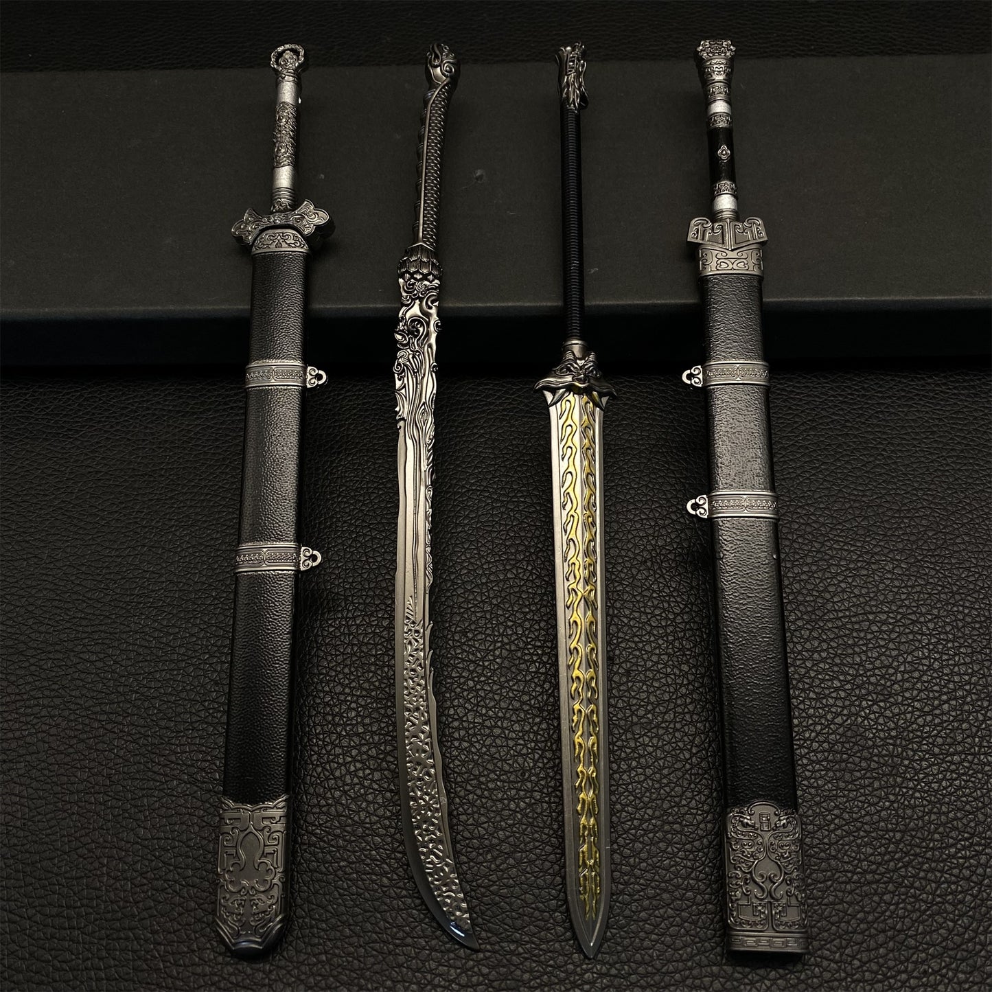 Chinese Ancient Cold Weapons Metal Miniature 4 in 1 Pack