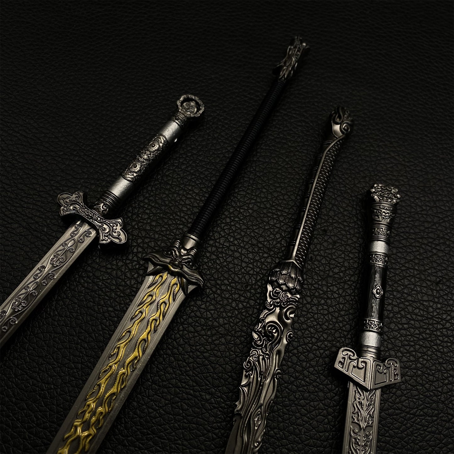 Chinese Ancient Cold Weapons Metal Miniature 4 in 1 Pack