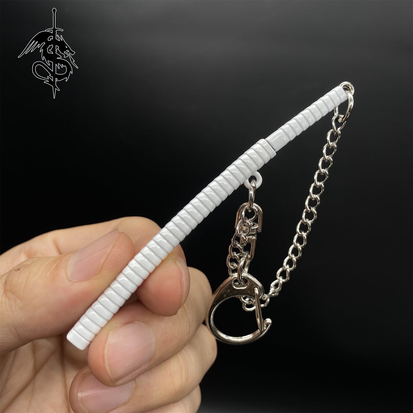 Japanese Anime Samurai Sword Miniature Metal Keychain Pendant