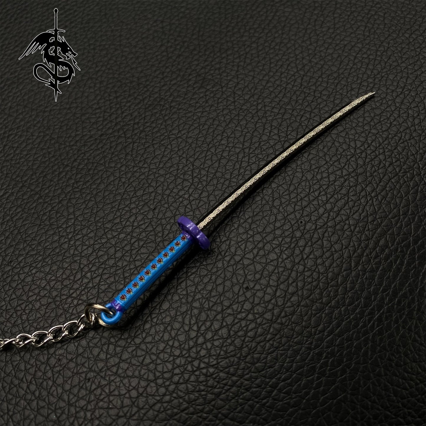 Famous Anime Samurai Sword Miniature Metal Keychain