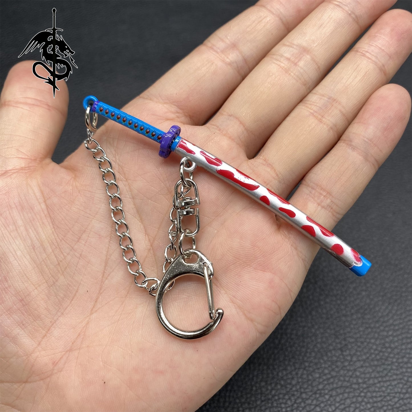 Famous Anime Samurai Sword Miniature Metal Keychain