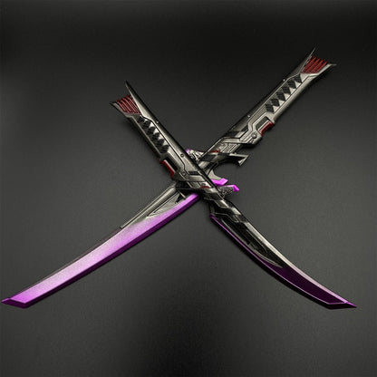 Metal Apex Dual Katana Deadly Duet Miniature