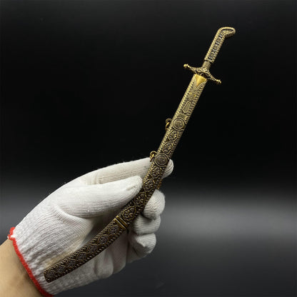 Arabian Scimitar Metal Miniature Classical Middle Eastern Sword Collection