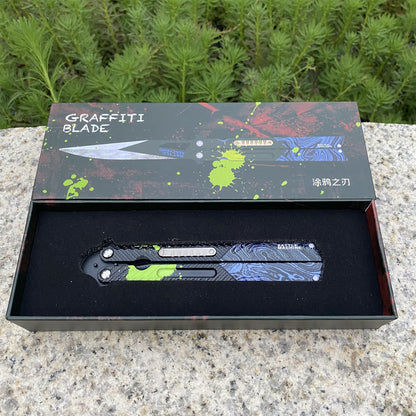 Arena Berakout Graffiti Blade Butterfly Knife Metal Replica